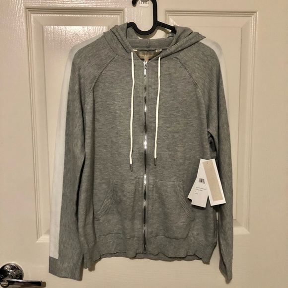 Racing Stripe Full Zip Hooded Sweater size Small - Picture 6 of 11